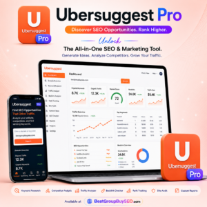 Ubersuggest Group Buy - Cheap Keyword Research and SEO Tool Access Dashboard